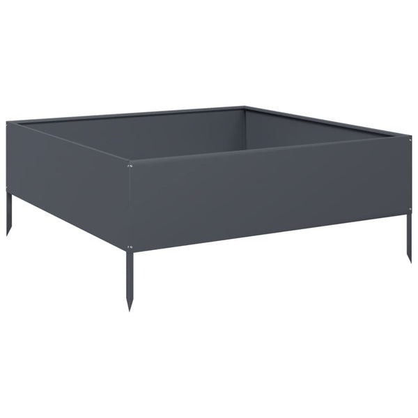 Anthrazit Hochbeet 100x100x25 cm