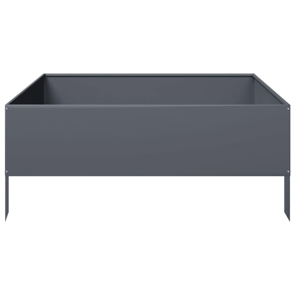 Anthrazit Hochbeet 100x100x25 cm