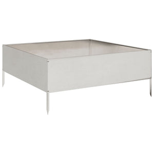 Edelstahl Hochbeet 100x100x25 cm