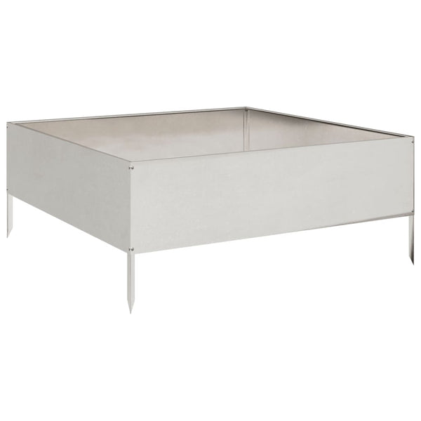 Edelstahl Hochbeet 100x100x25 cm