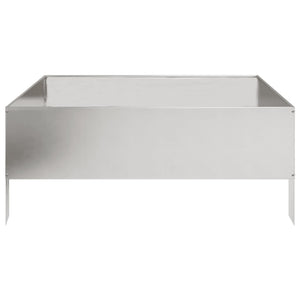 Edelstahl Hochbeet 100x100x25 cm
