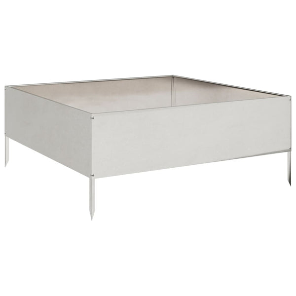 Edelstahl Hochbeet 100x100x25 cm