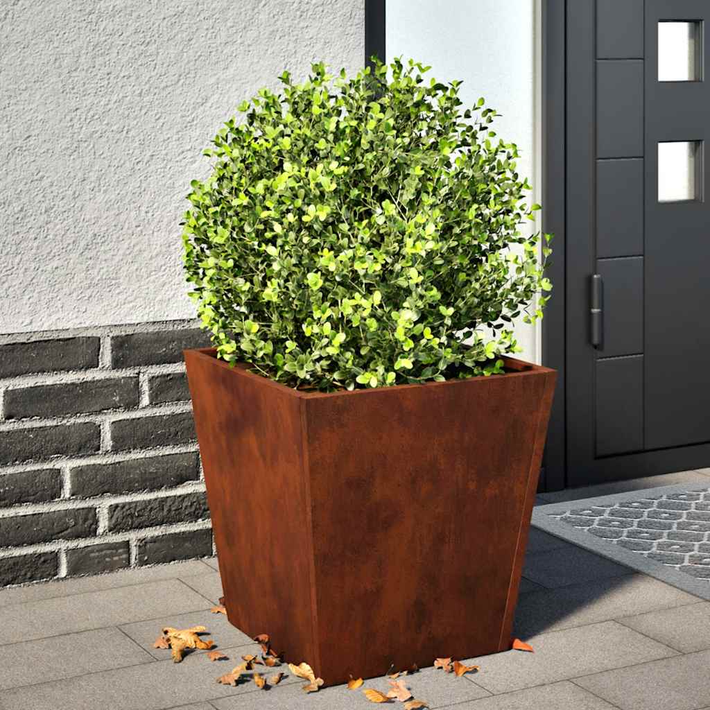 Pflanzkübel 2er Set 40x40 cm Cortenstahl