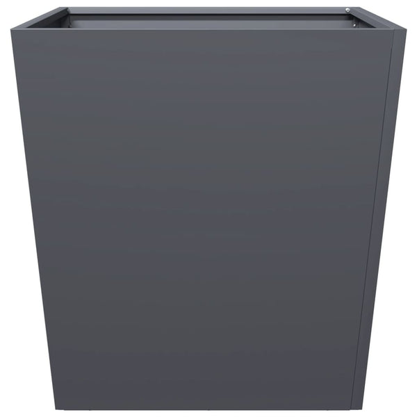 Anthrazit Pflanzkübel Set 2x Stahl 50x50x50
