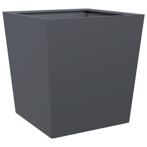 Anthrazit Pflanzkübel Set 2x Stahl 50x50x50