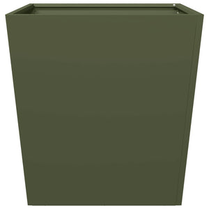 Pflanzkübel 2er Set Olivgrün 50x50x50 Stahl