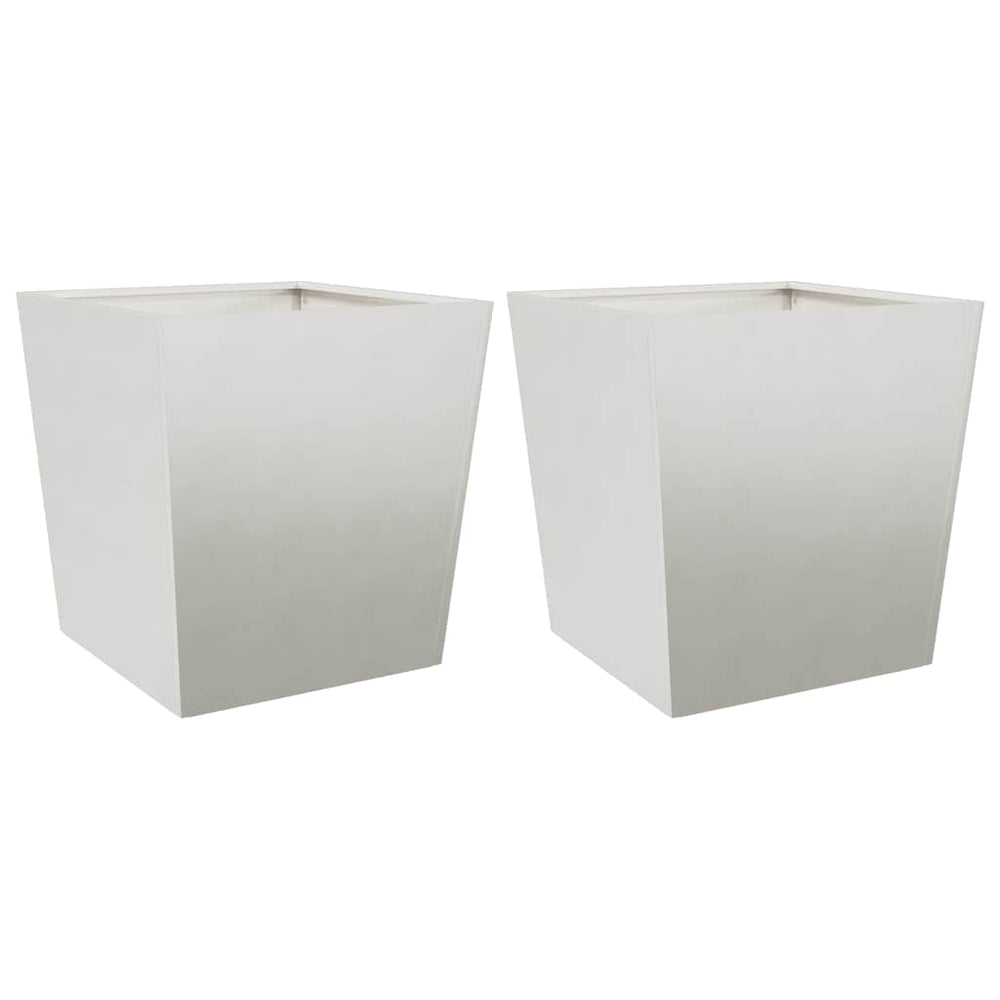 Edelstahl Pflanzkübel Set 50x50x50cm, 2er