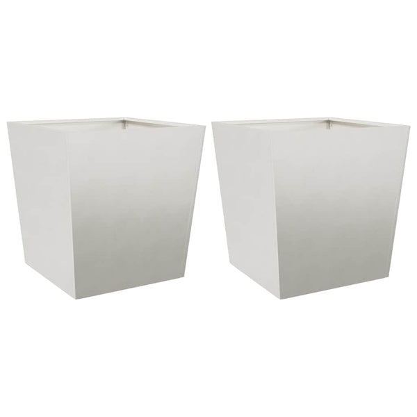 Edelstahl Pflanzkübel Set 50x50x50cm, 2er