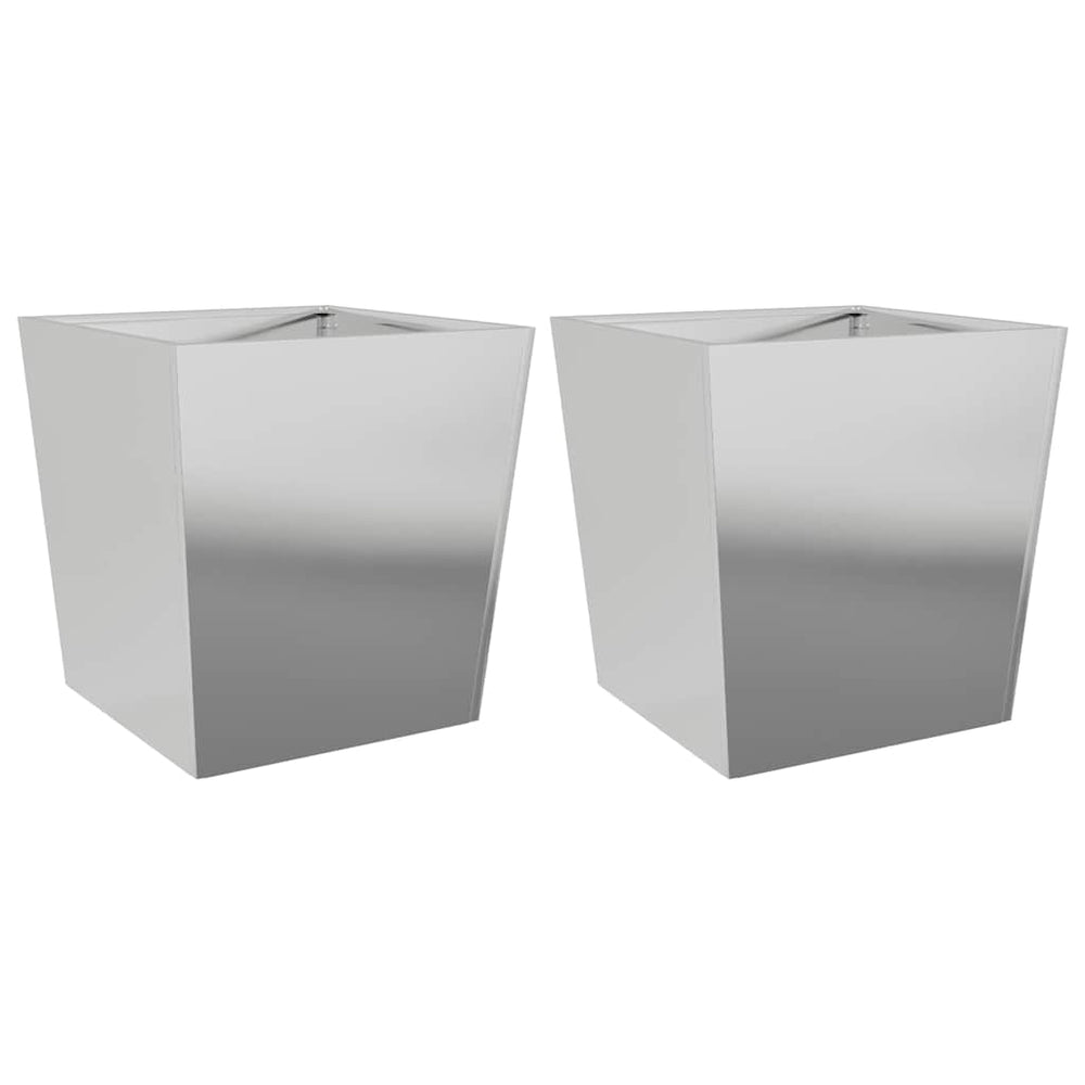 Pflanzkübel 2er Set 50x50 Verzinkt