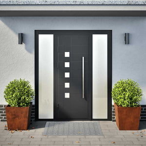 Pflanzkübel 2er Set 50x50x50 cm Stahl
