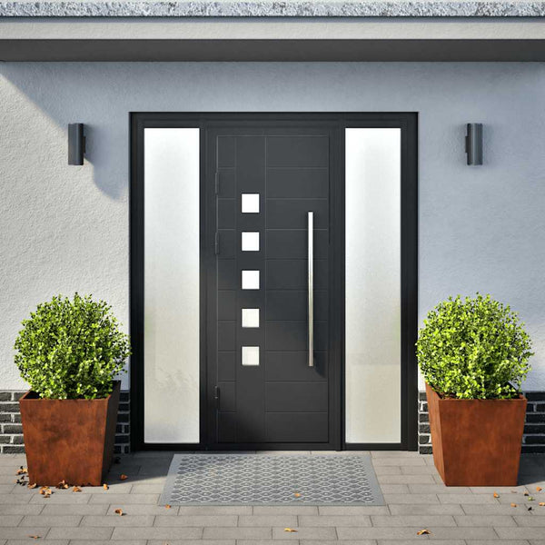 Pflanzkübel 2er Set 50x50x50 cm Stahl