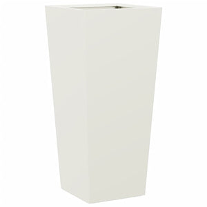 Weiße Pflanzkübel 2er Set Stahl 35x35x75cm