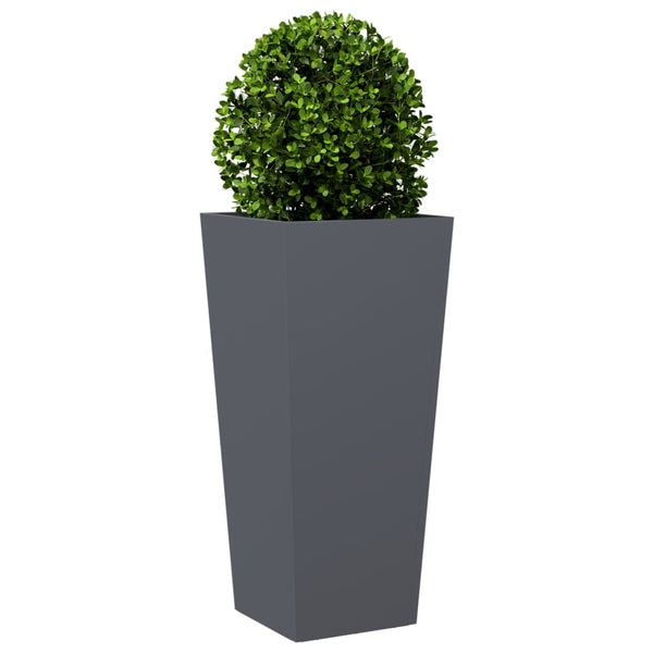 Anthrazit Pflanzkübel 2er Set 35x75cm Stahl