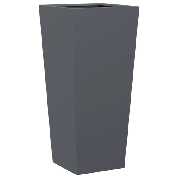 Anthrazit Pflanzkübel 2er Set 35x75cm Stahl