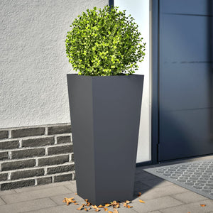 Anthrazit Pflanzkübel 2er Set 35x75cm Stahl