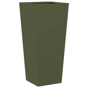 Pflanzkübel Olivgrün 2er Set Stahl 75cm