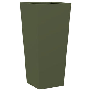 Pflanzkübel Olivgrün 2er Set Stahl 75cm