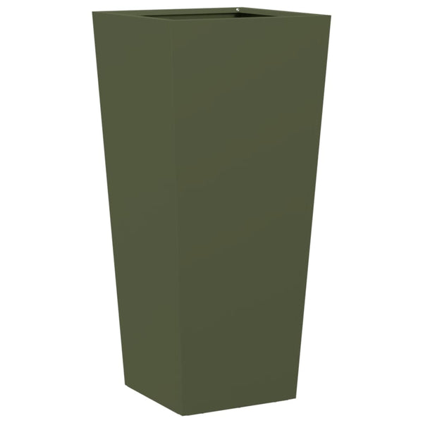 Pflanzkübel Olivgrün 2er Set Stahl 75cm