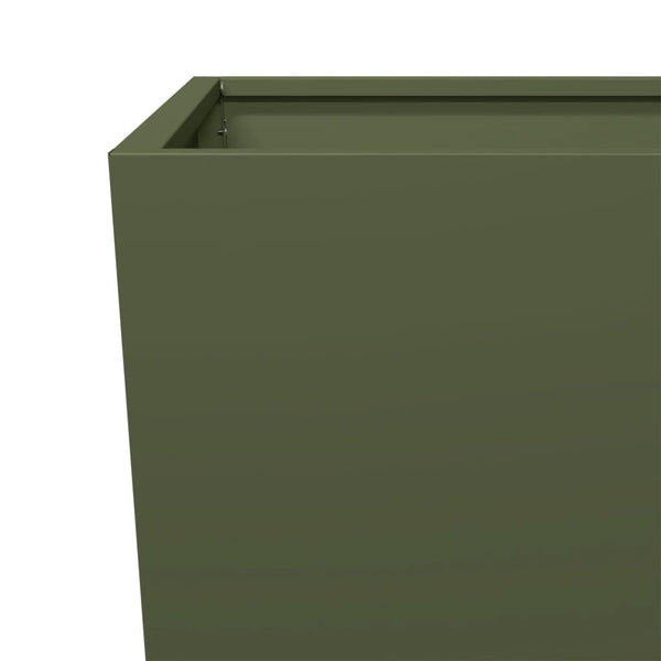 Pflanzkübel Olivgrün 2er Set Stahl 75cm