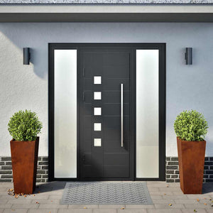 Pflanzkübel 2er Set 35x35x75 cm Stahl