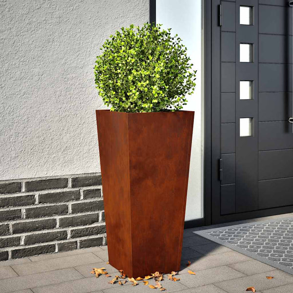 Pflanzkübel 2er Set 35x35x75 cm Stahl