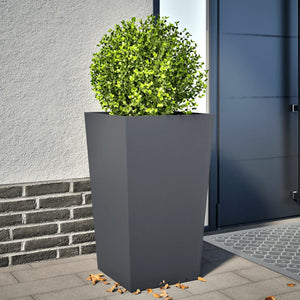 Anthrazit Pflanzkübel Stahl 45x45x75cm