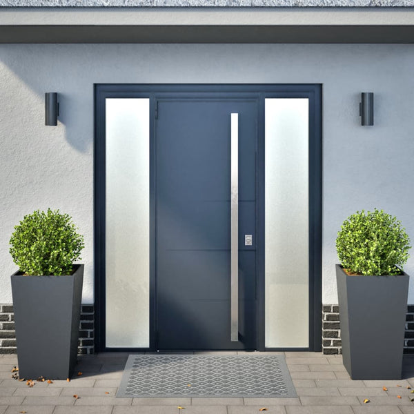 Anthrazit Pflanzkübel 2er Set Stahl 45x75cm