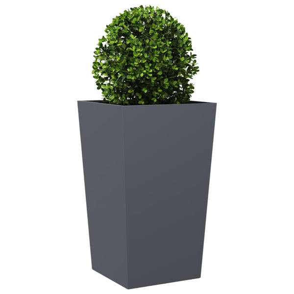 Anthrazit Pflanzkübel 2er Set Stahl 45x75cm