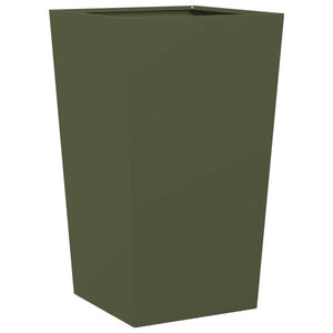 Pflanzkübel 2er Set Olivgrün 45x75cm Stahl