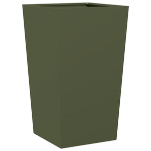 Pflanzkübel 2er Set Olivgrün 45x75cm Stahl