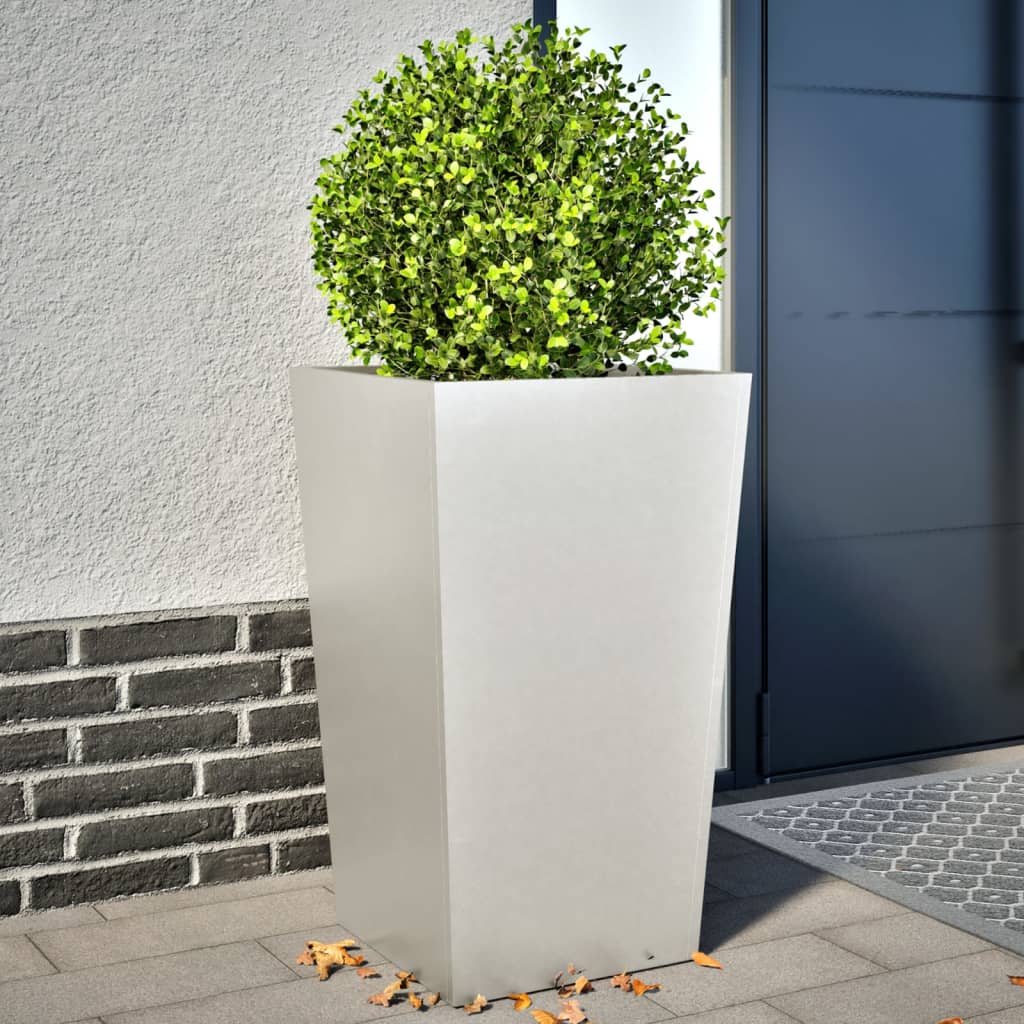 Edelstahl Pflanzkübel Set, 45x45x75cm, 2 Stück