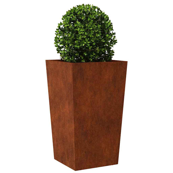 Pflanzkübel 45x45x75 cm aus wetterfestem Stahl