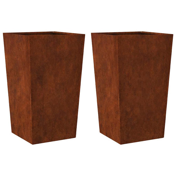 Pflanzkübel 2er Set, 45x45x75 cm, wetterfest