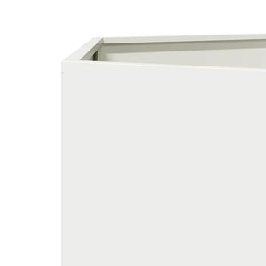 Weiße Pflanzgefäße, Sechseckig, 2er Set