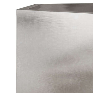 Sechseckiger Pflanzkübel Edelstahl 46cm