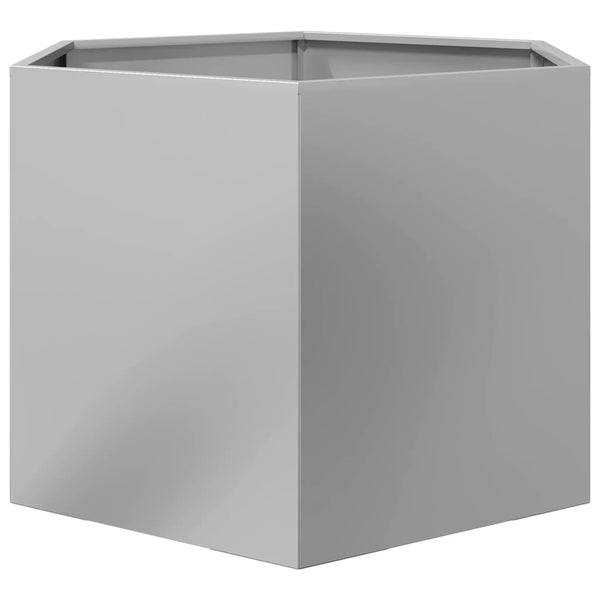 Sechseckiger Pflanzkübel Verzinkt 69x60x45 cm