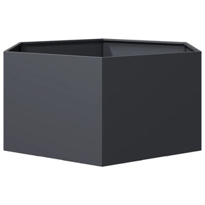 Anthrazit Pflanzkübel Sechseckig Stahl 104x90x45