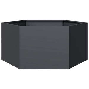 Anthrazit Pflanzkübel Sechseckig Stahl 104x90x45