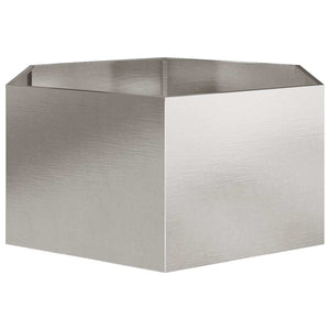 Sechseckiger Pflanzkübel Edelstahl 104x90x45