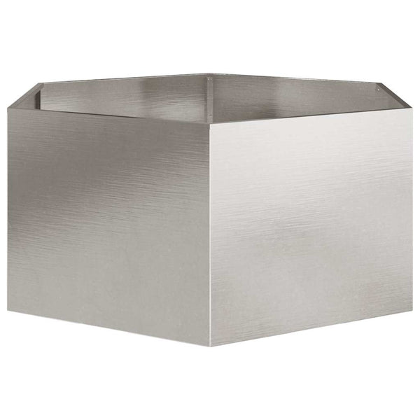 Sechseckiger Pflanzkübel Edelstahl 104x90x45