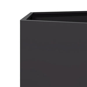Sechseckiger Pflanzkübel Schwarz Stahl 138x120x45