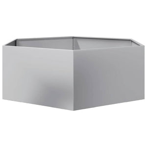 Sechseckiger Pflanzkübel Verzinkt 138x120x45 cm
