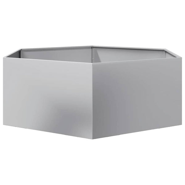 Sechseckiger Pflanzkübel Verzinkt 138x120x45 cm
