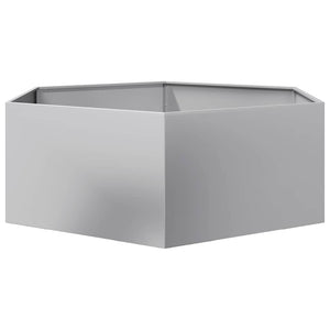 Sechseckiger Pflanzkübel Verzinkt 138x120x45 cm