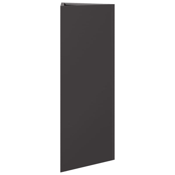 Schwarzer Dreieck Pflanzkübel 75cm Stahl