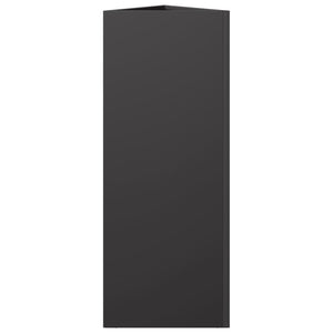 Schwarzer Dreieck Pflanzkübel 75cm Stahl