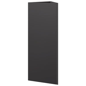 Schwarzer Dreieck Pflanzkübel 75cm Stahl