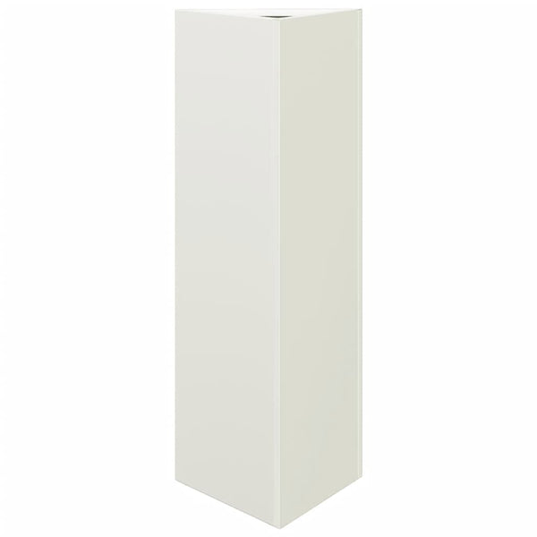 Dreieckiger Pflanzkübel Weiß 75cm