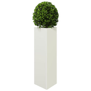 Dreieckiger Pflanzkübel Weiß 75cm