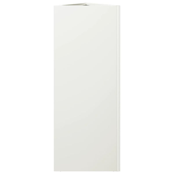 Dreieckiger Pflanzkübel Weiß 75cm